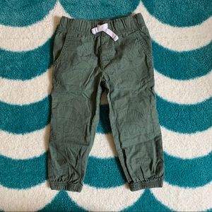 Carter’s Dino Woven Joggers (Green) Size 2T